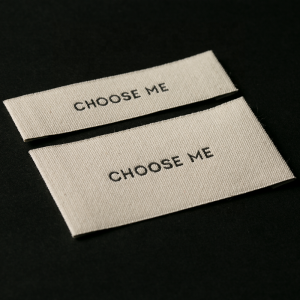 Printed Clothing Label Satin Labels Custom Woven Label
