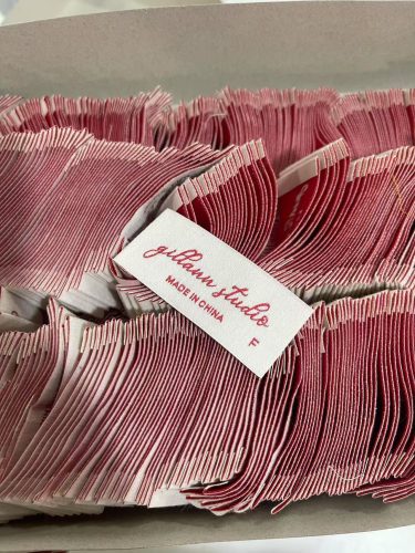 Printed Clothing Label Satin Labels Custom Woven Label photo review