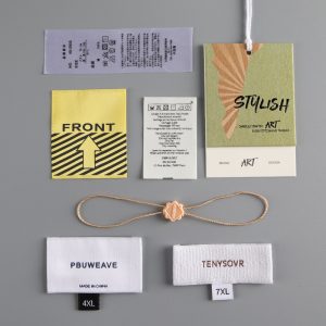 Customized Logo Woven Lable Luxury Clothing Label
