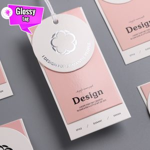 Customized Brand Logo Pattern Glossy Clothing Tags