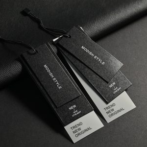 New Design Black Card Clothing Tag