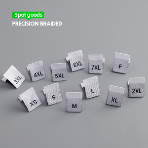 Eco Friendly Neck Fabric Satin Size Label