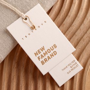 Hot Stamping Brand Logo Hang Tag