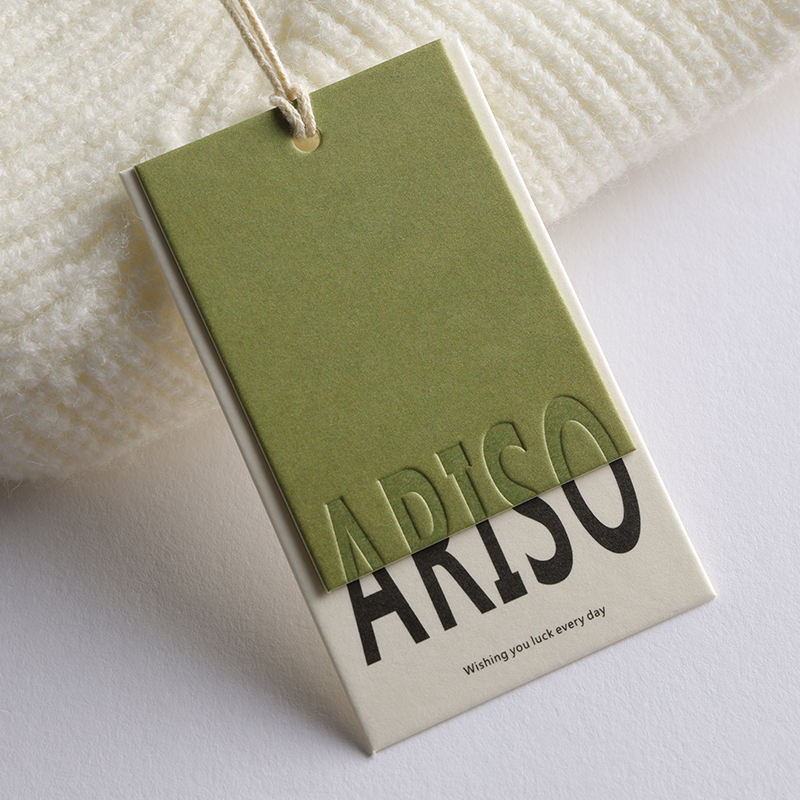 Fashionable Embossed Paper Tag - Image 2
